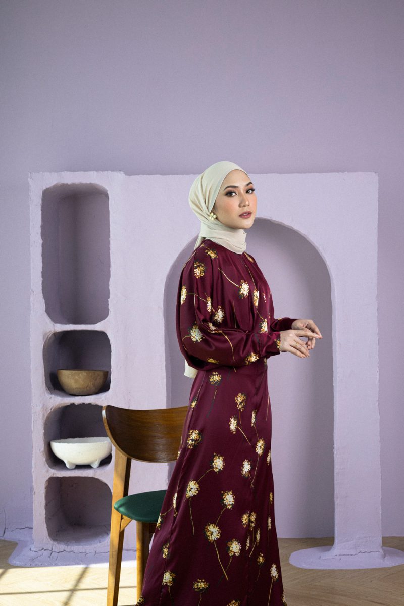 Thalia Dress - Burgundy