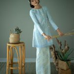 Raisa Brocade Tenun Pesak - Baby Blue