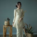 Raisa Brocade Tenun Pesak - Champagne