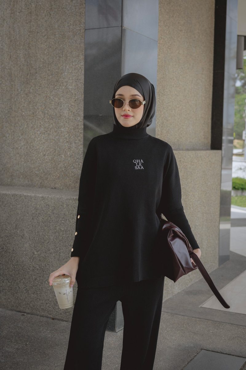 Anya Knit Set - Black