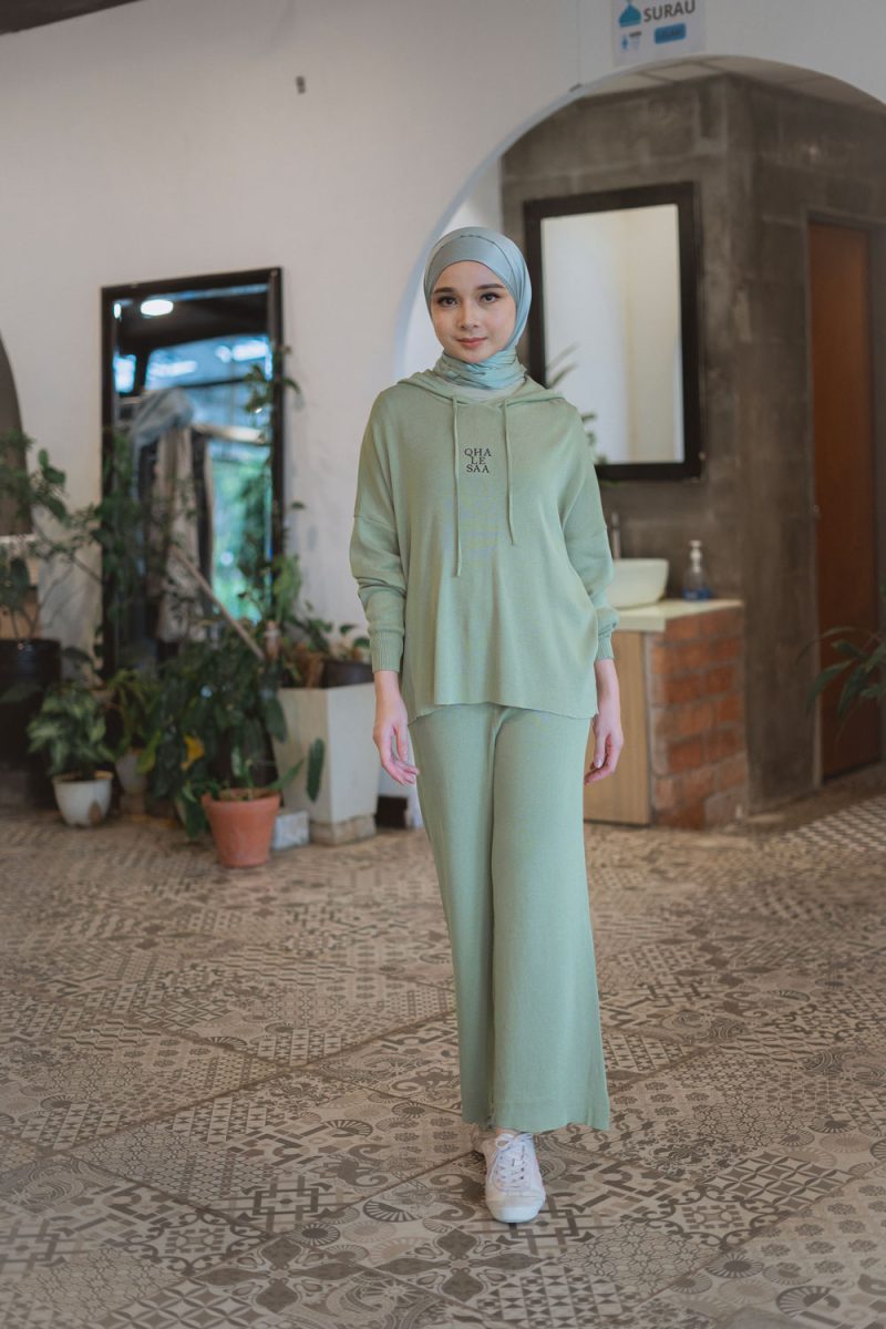 Ariana Knit Set - green tea
