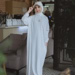 Saori Hoodie Dress - off white