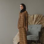 Leia Leopard Kurung - Ginger