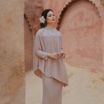 Alessandra Pleated Kurung - Blush