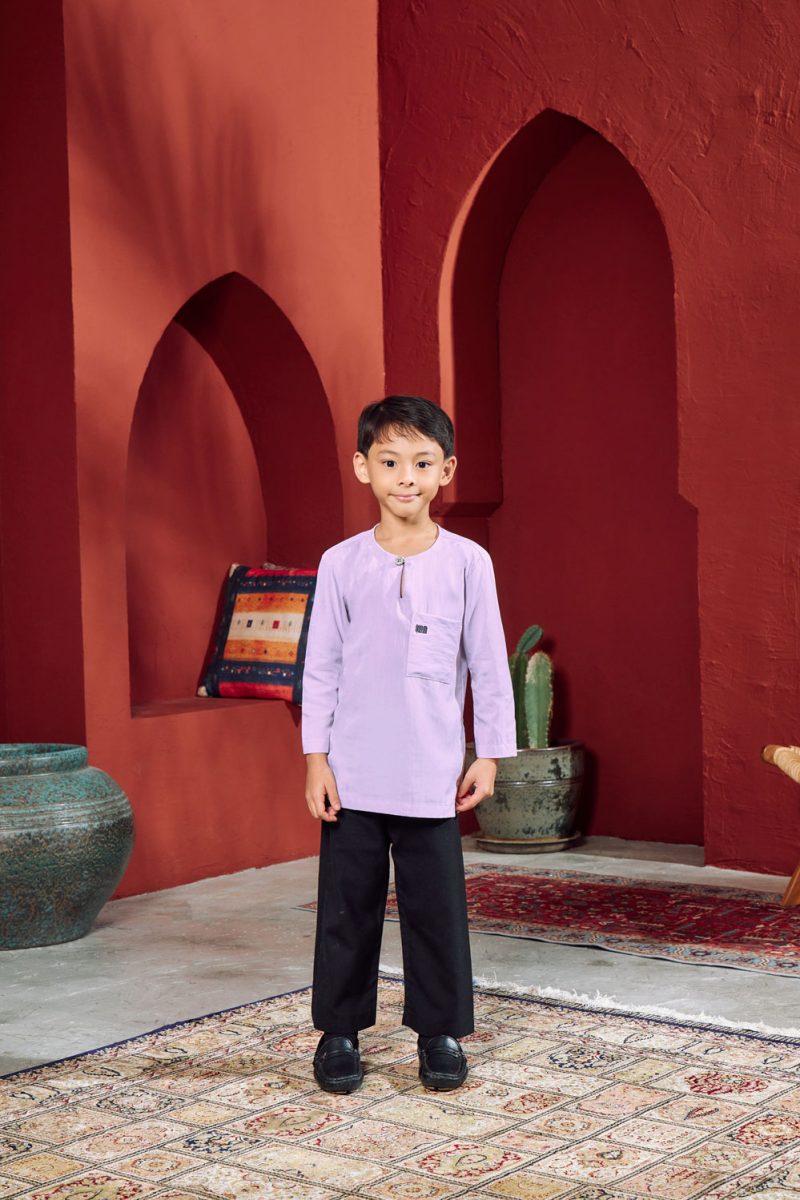 Rumii Johor Tops ( Boy ) - Light Lilac