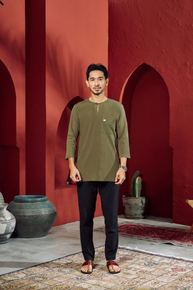 Rumii Johor Tops - Olive