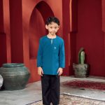 Rumii Johor Tops ( Boy ) - Teal Blue