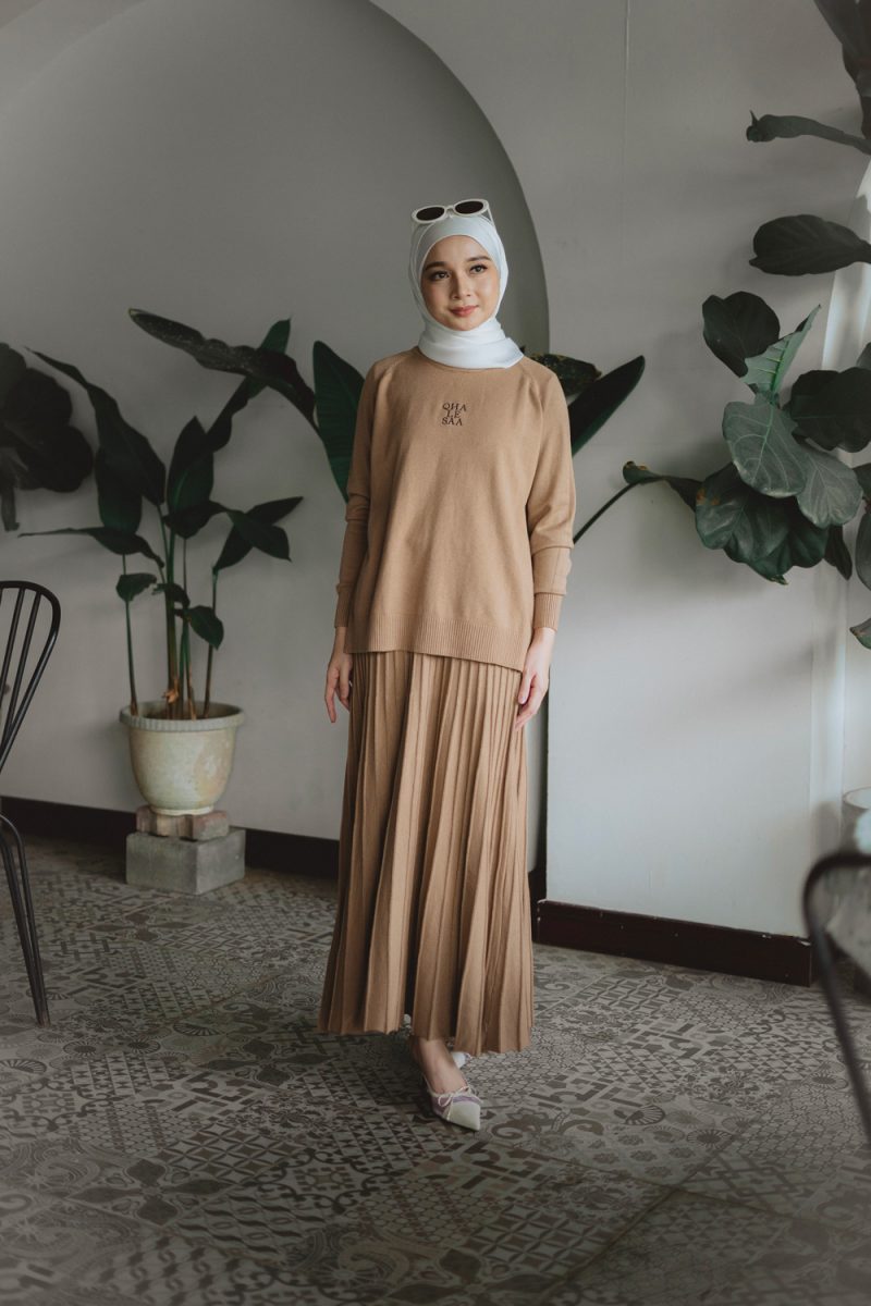 Sora Knit Set - Beige camel