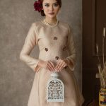 Raisa Brocade Tenun Pesak - Rose Gold
