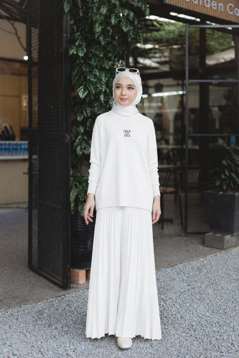 Sora Knit Set - Snowhite